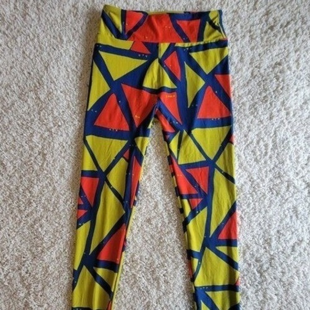 LuLaRoe Leggings Geometric Print Soft Stretch Size One Size OS (2 - 10)